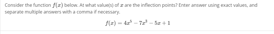  Consider the function f(a) below. At what value(s) of a are