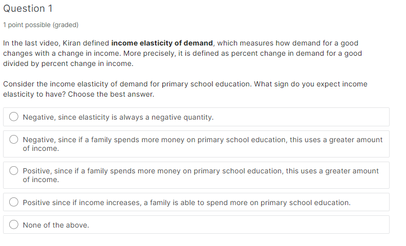 Hi expert Please answer well Question 1 1 point possible [greded} In