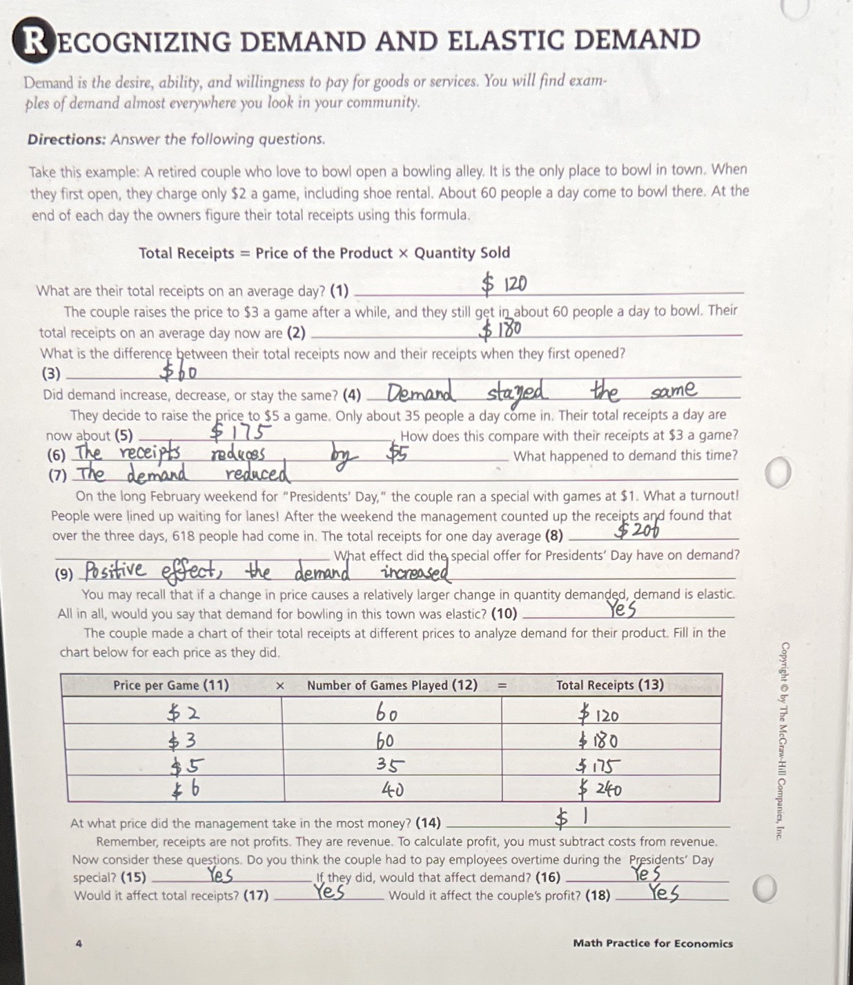 These are the full pages alreadyThat's all RECOGNIZING DEMAND AND ELASTIC DEMAND