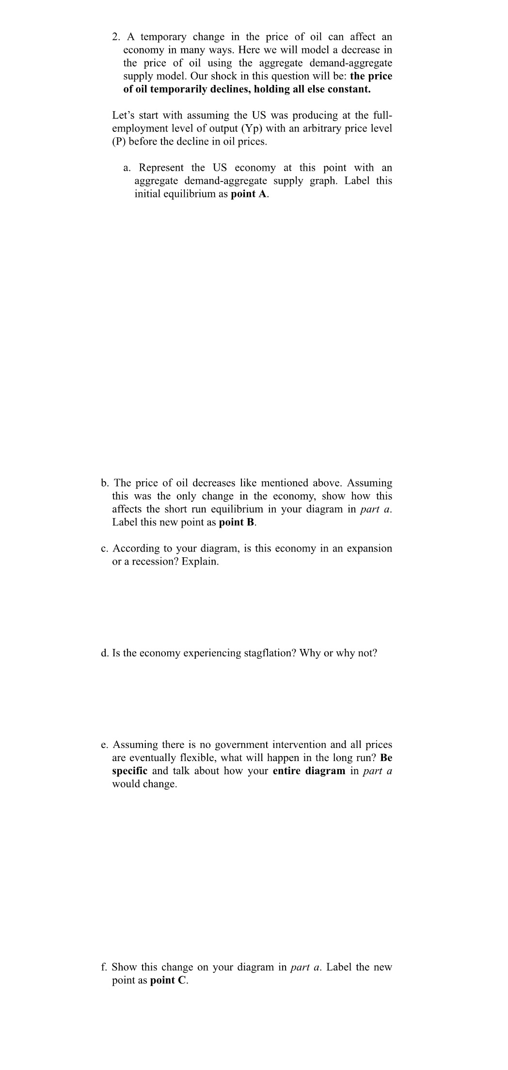 Can someone assist me on 2A through 2F? All the parts are