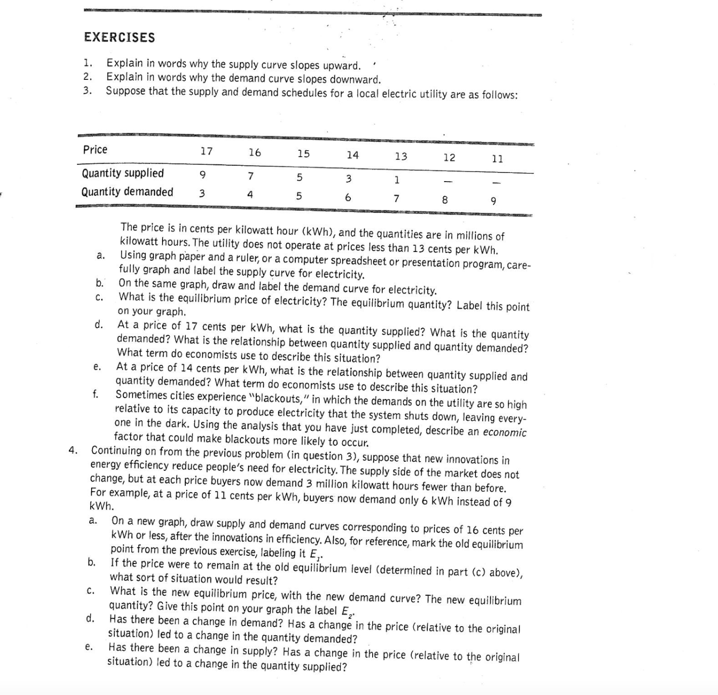 Help me with these questions please. exenctses ' 1. Explain in words
