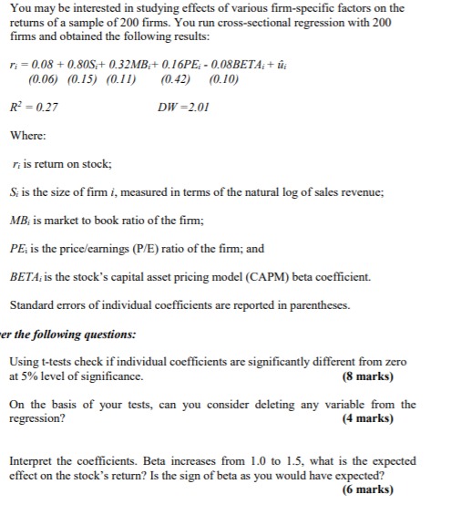 Answer all questions.,,, You may be interested in studying effects of various