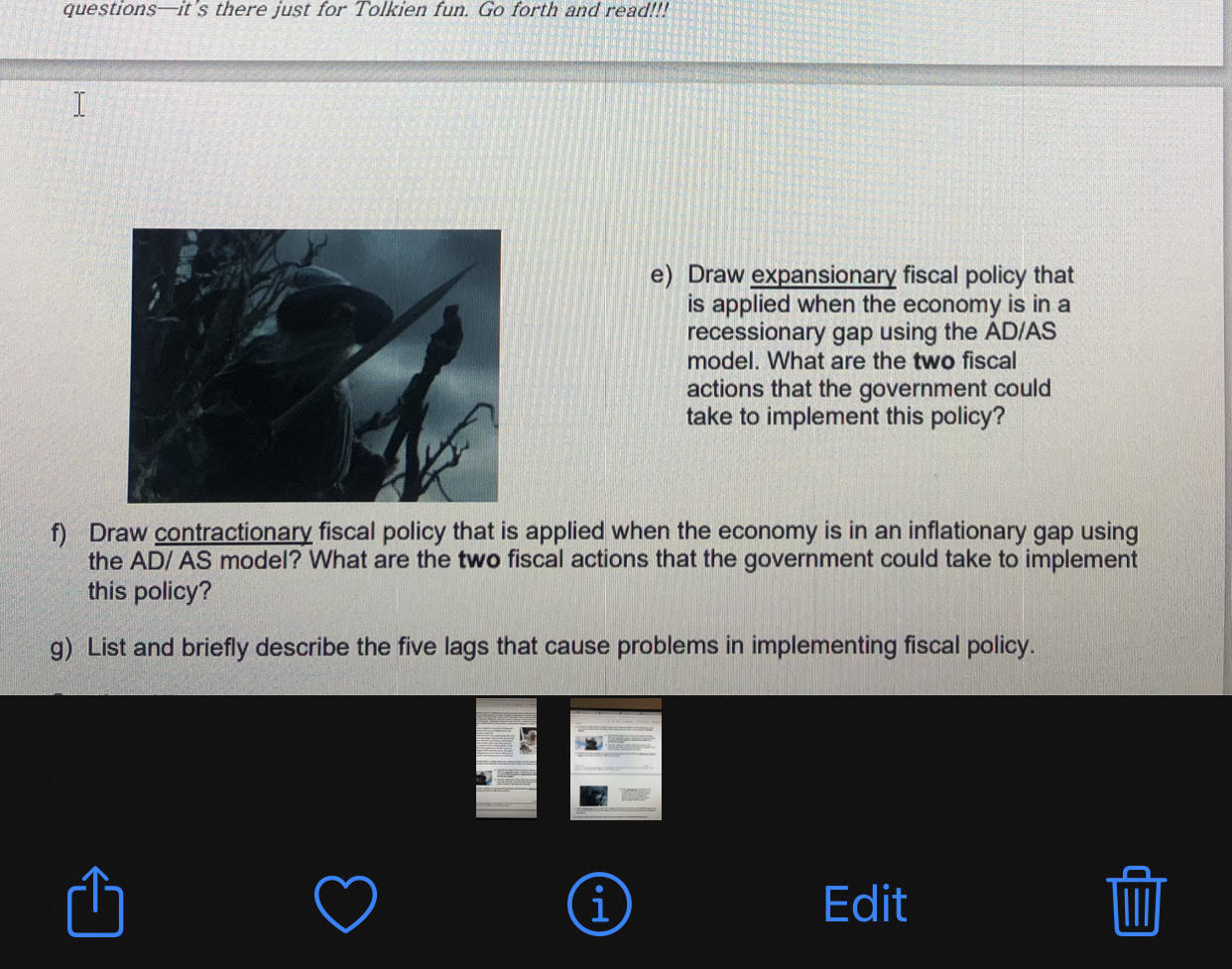  questions-it's there just for Tolkien fun. Go forth and read!!! I