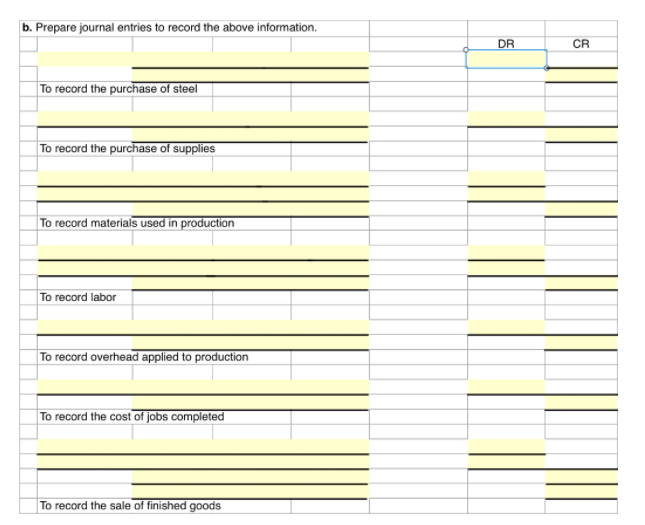 and Cost of Goods Sold Smith Die Company manufactures cutting dies for