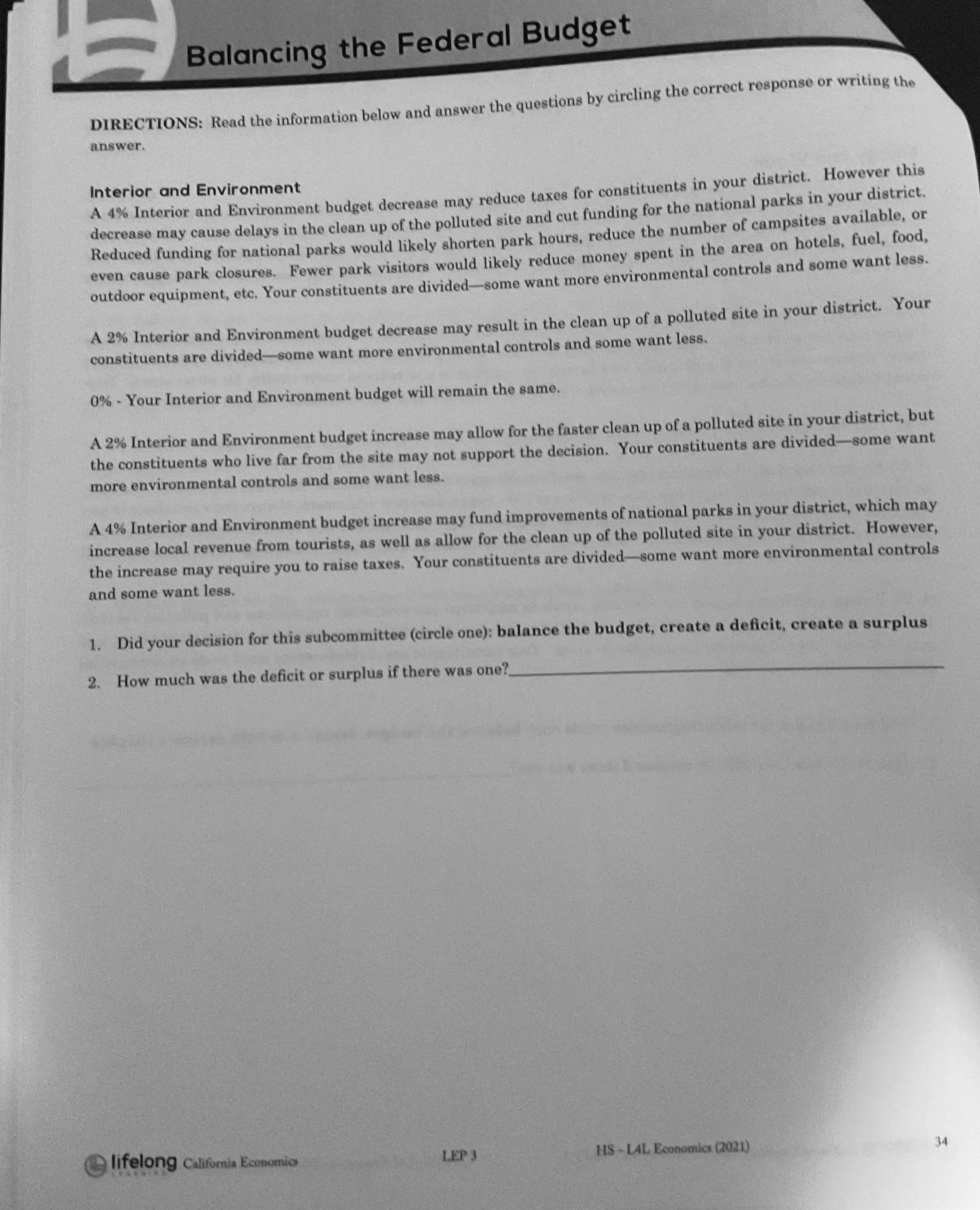 evaluation; Military construction and family housing; Atomic energy defense activities; Defense-related activities