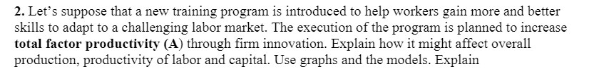  2. Let's suppose that a new training program is introduced to