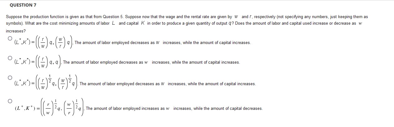F(K,L) = KZL 2 ", in which case the marginal product of