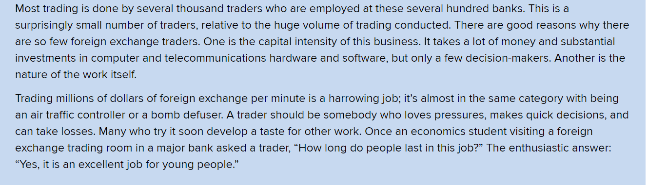 Study Foreign Exchange Trading In 2016, foreign exchange trading was an astounding