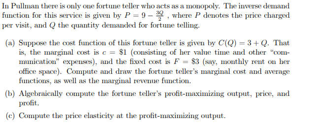 In Pullman there is only one fortune teller who acts as