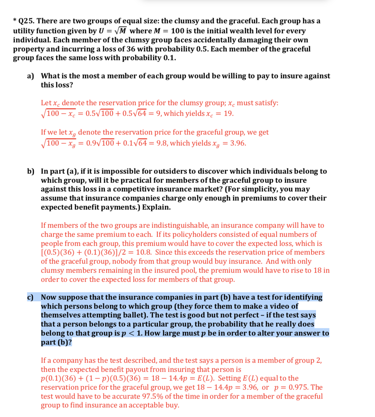 The problem I am having with this question is that PART C