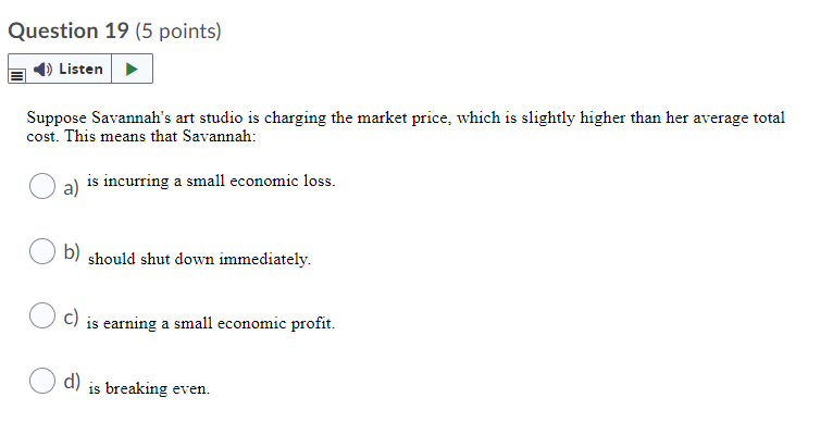 perfect competition, the assumption of easy entry and exit implies that, in
