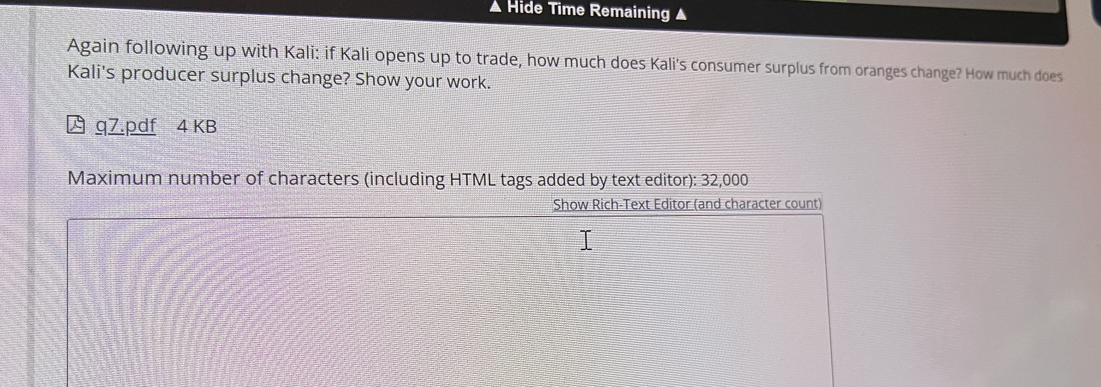 A Hide Time Remaining A Again following up with Kali: if