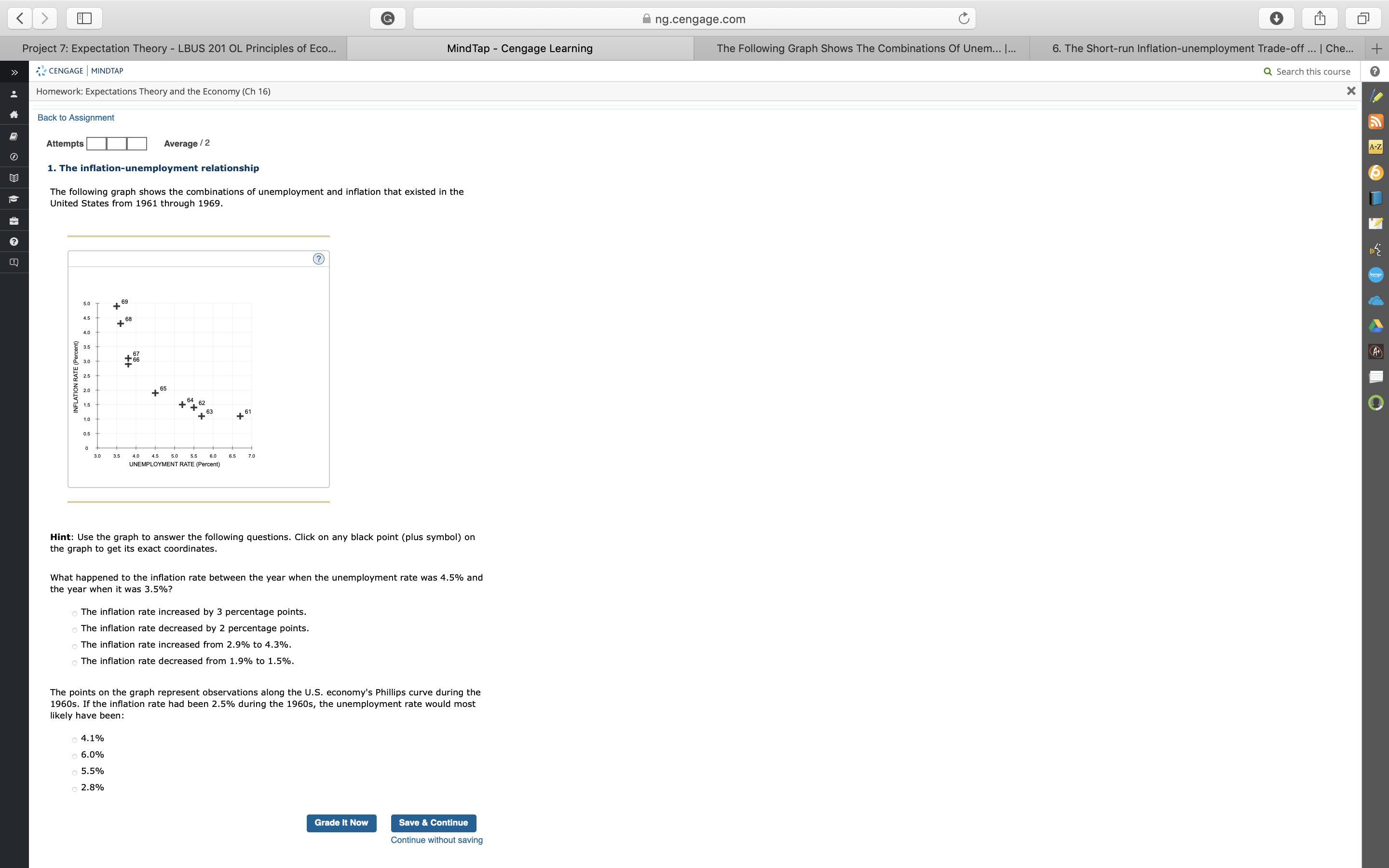 Please help me with explanations. G ng.cengage.com C Project 7: Expectation Theory