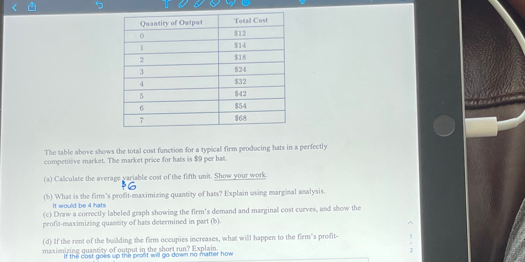 I mainly need help with the graphing part K Quantity of Output