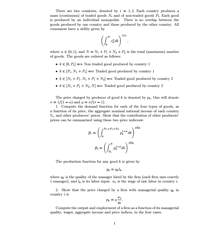two technologies at the same time? Assume that output can be produced