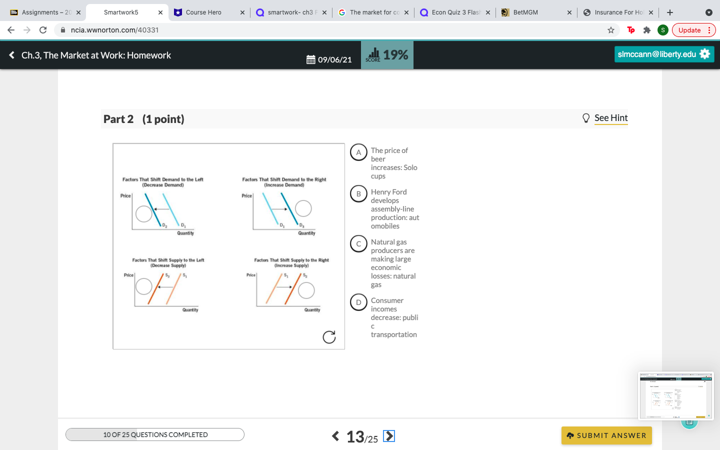  Bb Assignments - 20 x Smartwork5 X Course Hero x Q