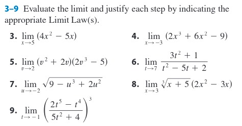 Please help. Only with 3, 5, 7, and 9. 3-9 Evaluate the