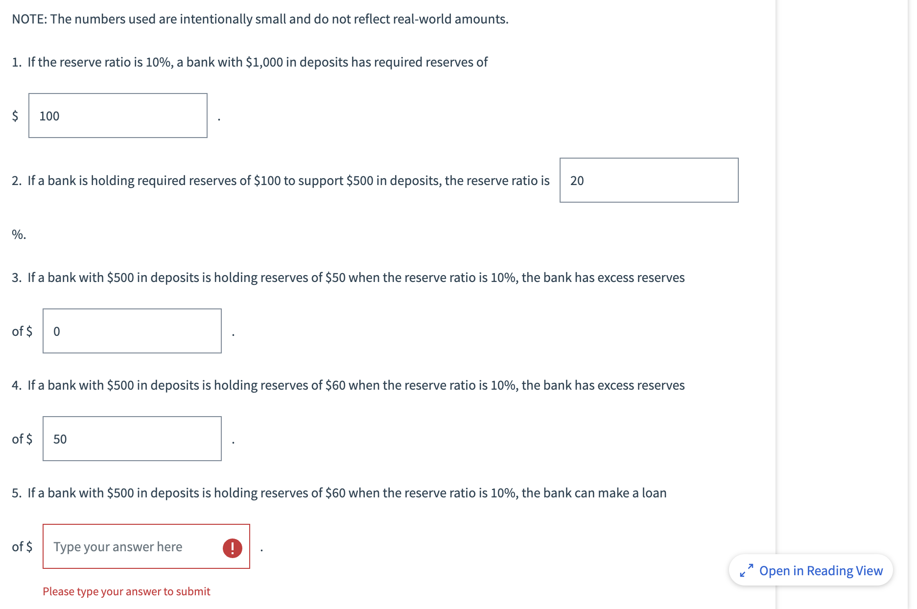 NOTE: The numbers used are intentionally small and do not reflect