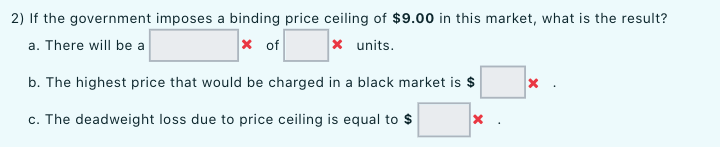 the demand and supply equations to answer the following questions. Market demand