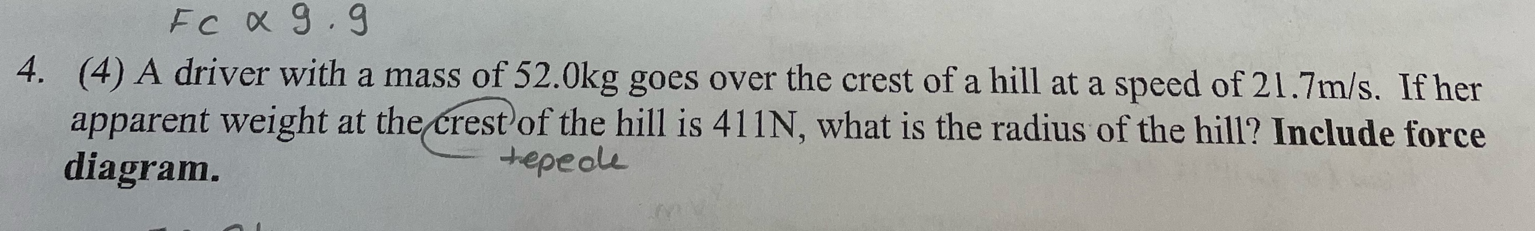 Fc x 9 . 9 4. (4) A driver with a