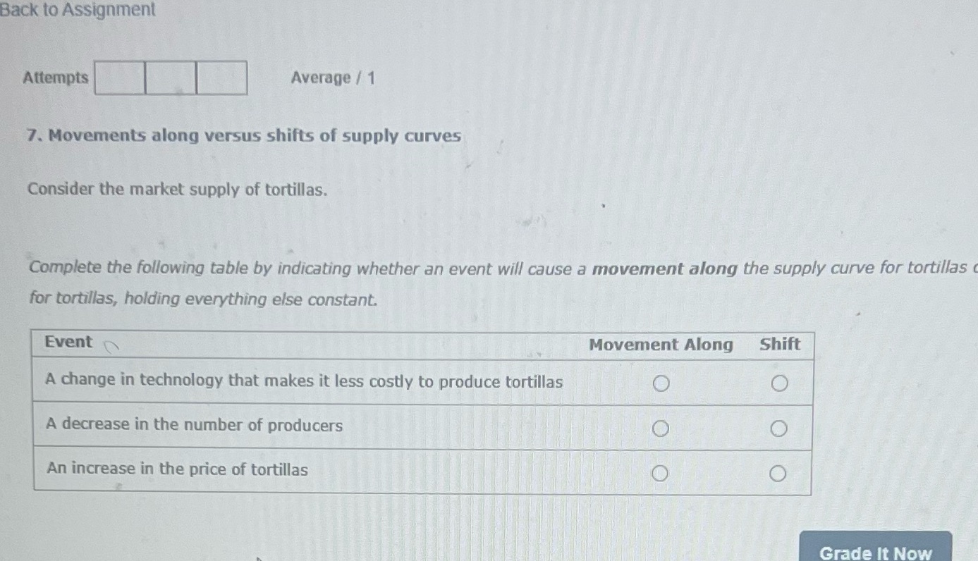  Back to Assignment Attempts Average / 1 7. Movements along versus