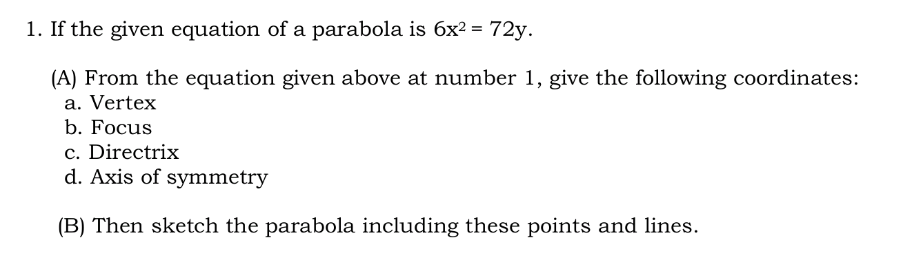 Please help in solving this problem, thanks 1. If the given equation