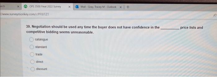  arch OPS 3500 Final 2022 Survey Mail - Gray, Tracey M