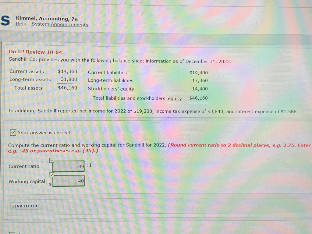 Kimmel, Accounting, 7e Help System Announcements Do It! Review 10-04 Sandhill