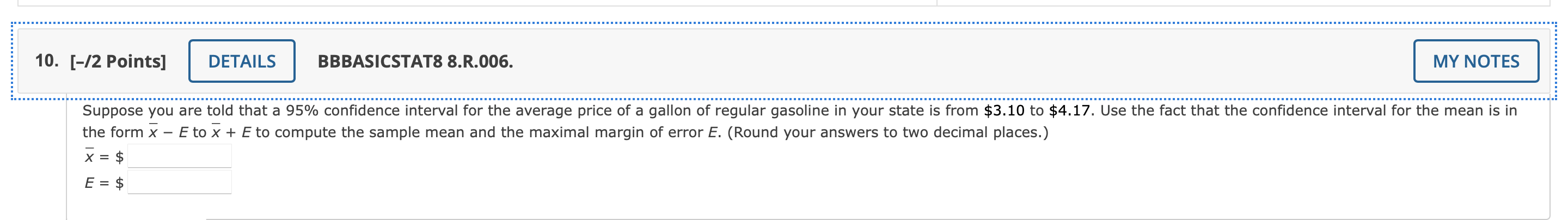 throughout the western United States. Let x be the age of a