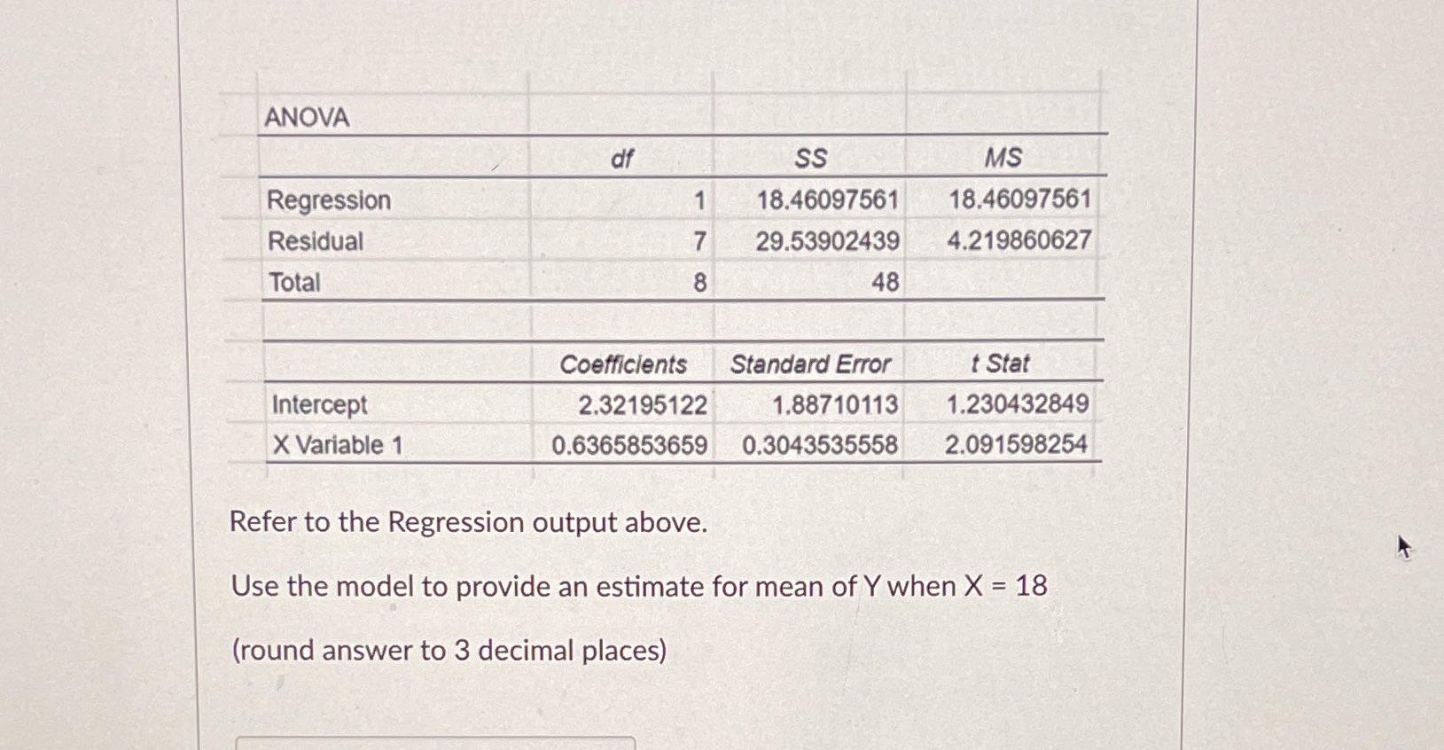 Please help I have a half hour left! ANOVA df SS MS