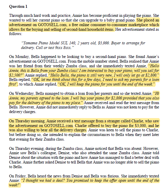  Question 1 Through much hard work and practice, Annie has become