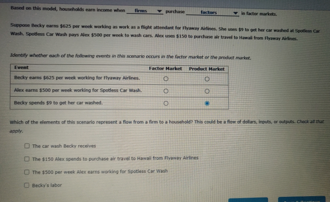 the second pic for the first question continues Based on this model,