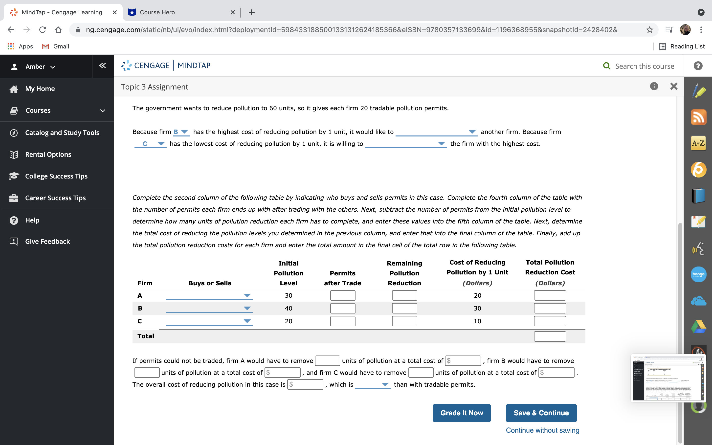 C 0 ng.cengage.com/staticb/ui/evo/index.html?deploymentld=5984331885001331312624185366&e|SBN=9780357133699&id=1196368955&snapshotld=2428402& x} Apps M Gmail Amber v My Home Courses