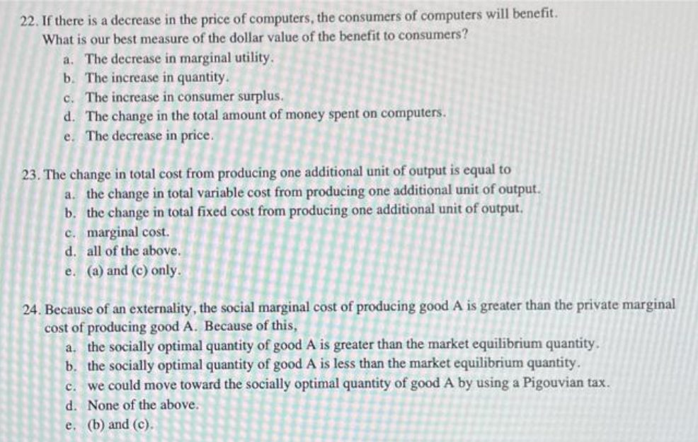 answer fast pls 22. If there is a decrease in the price