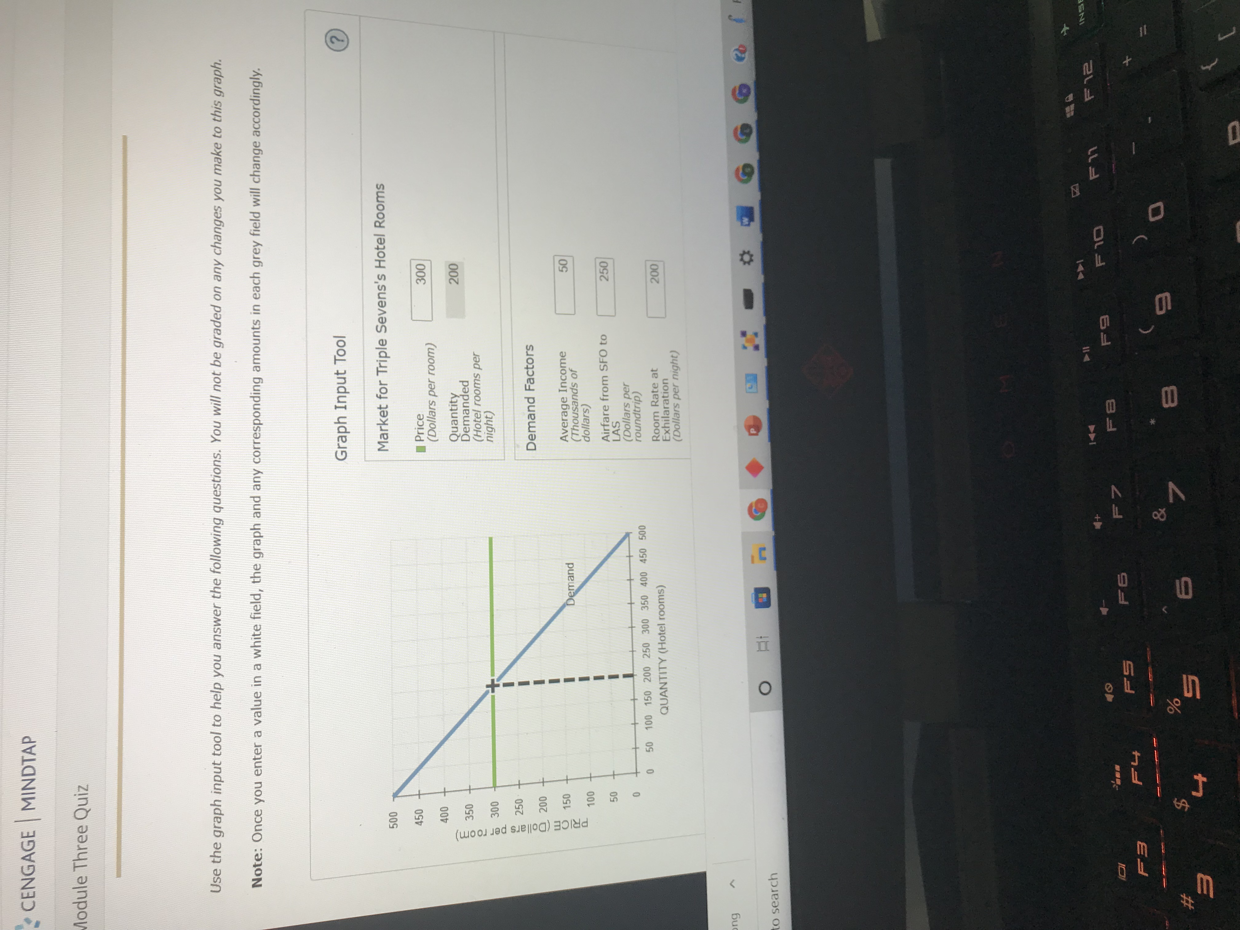 CENGAGE|MINDTAP Module Three Quiz Use the graph input tool to help