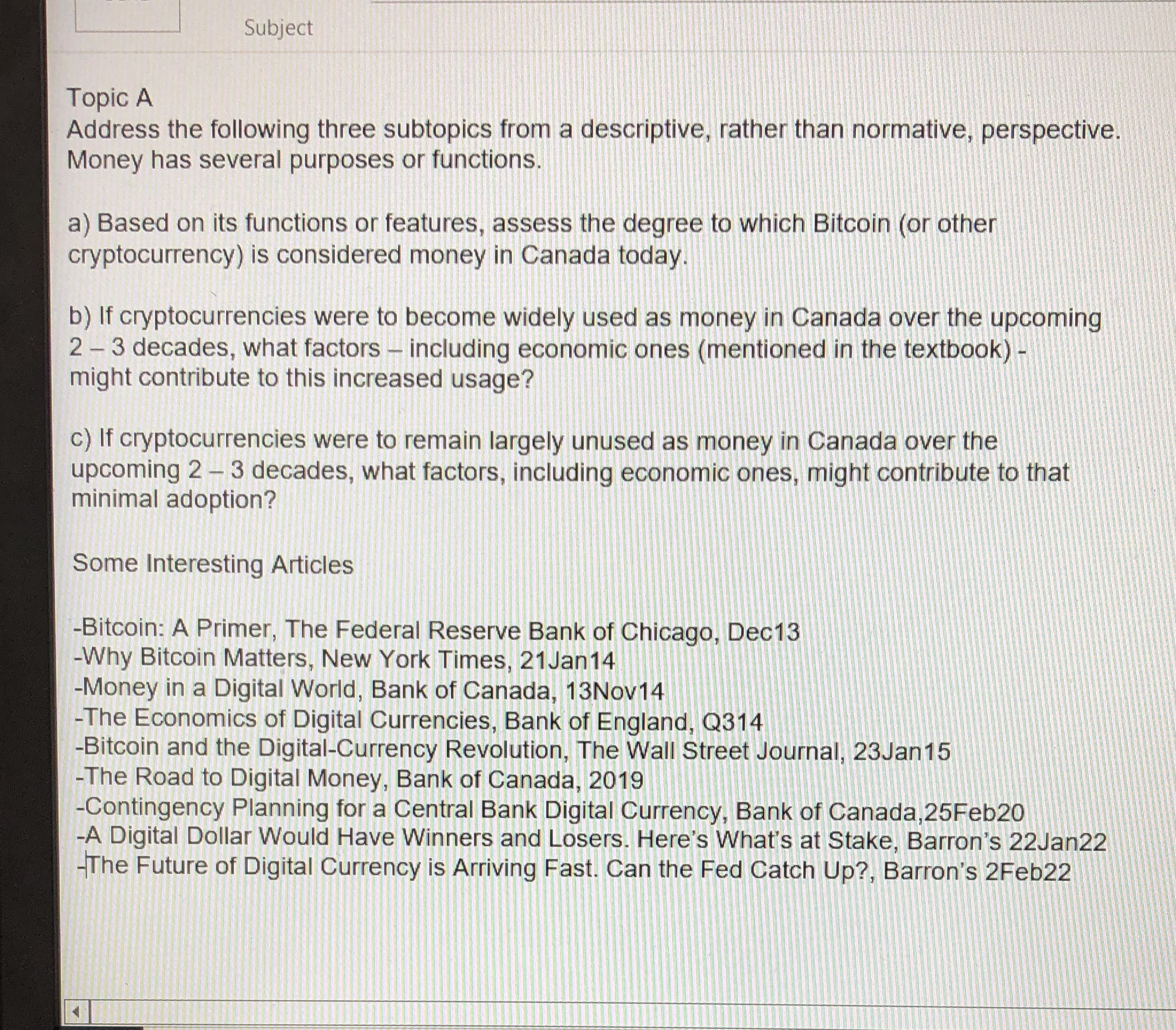 Can you assist with this assignment. It needs to relate to conventional