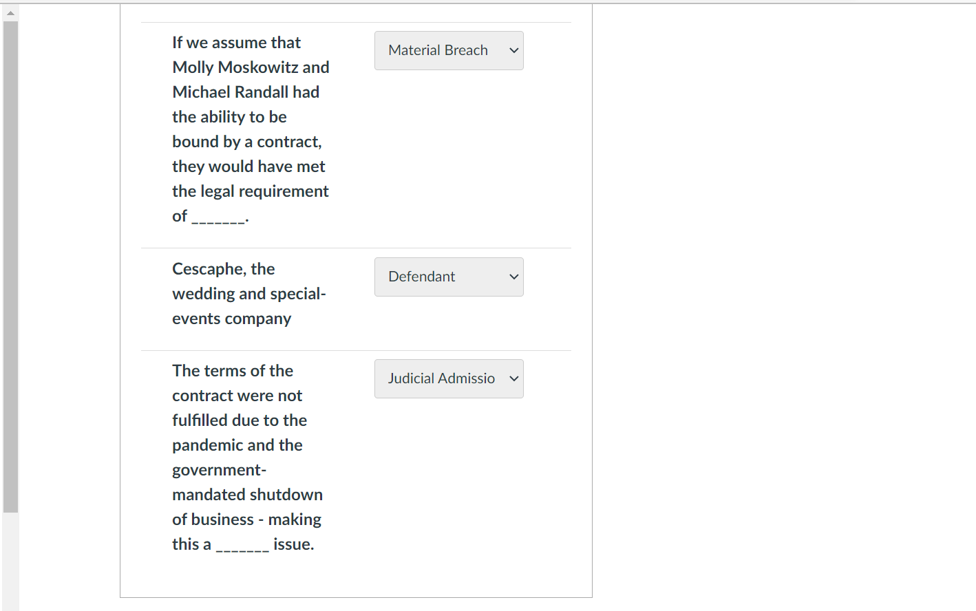 as a Remedy Executed Contract Implied-in-Fact Contract Class-Action Lawsuit Question 1 Unilateral