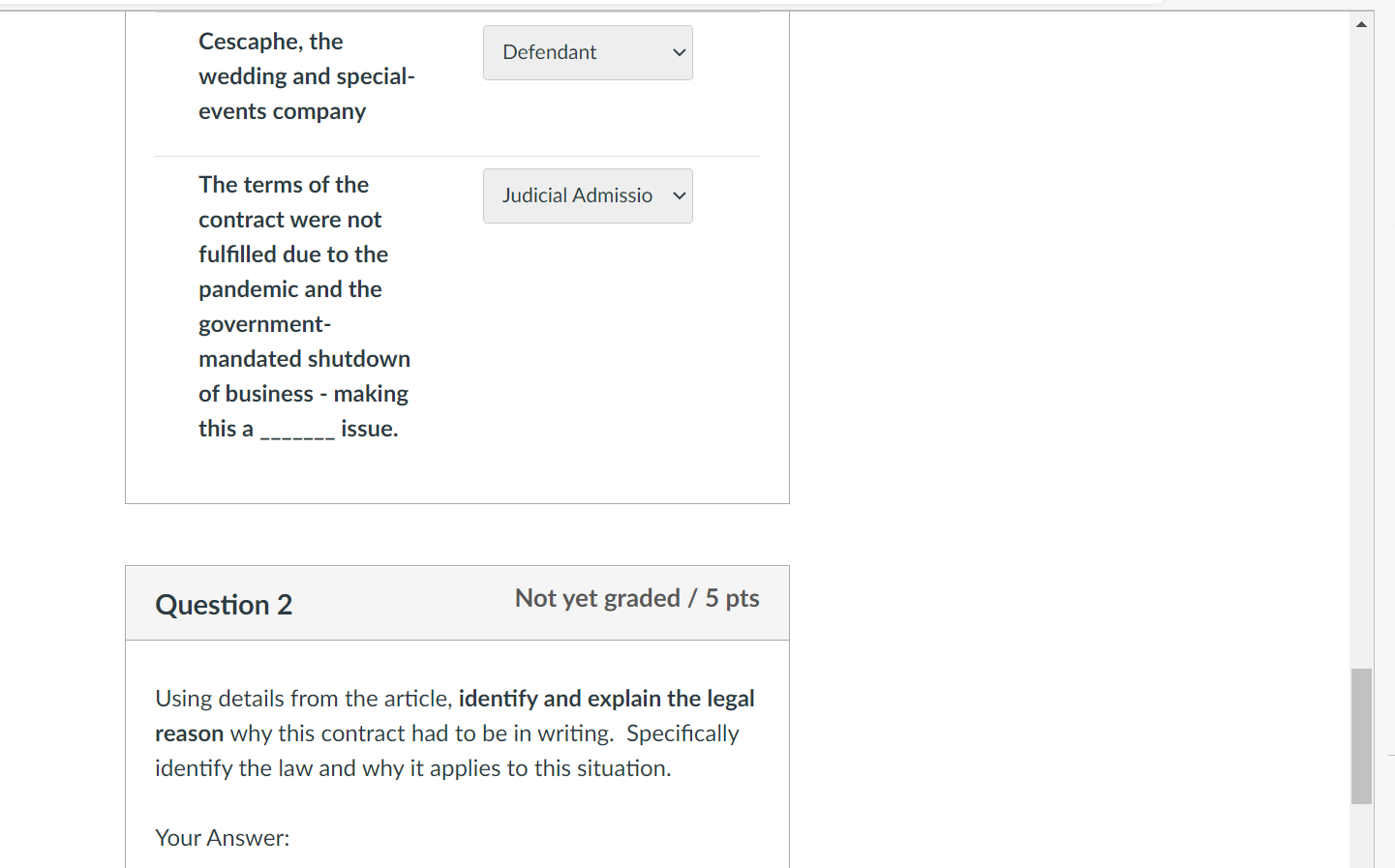 Contract Express Terms Plaintiff Matching: Answers may or Release ch corr Performance