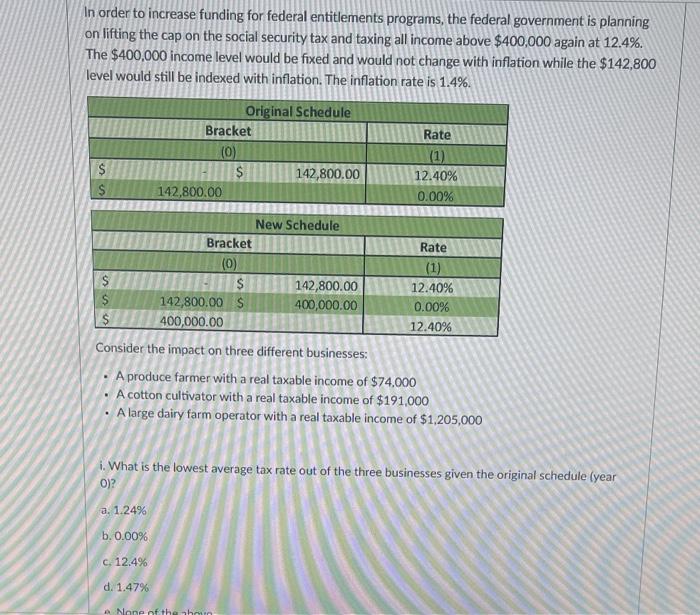 same business in the new schedule (year 0)? a. 0.00% b. 9.27%