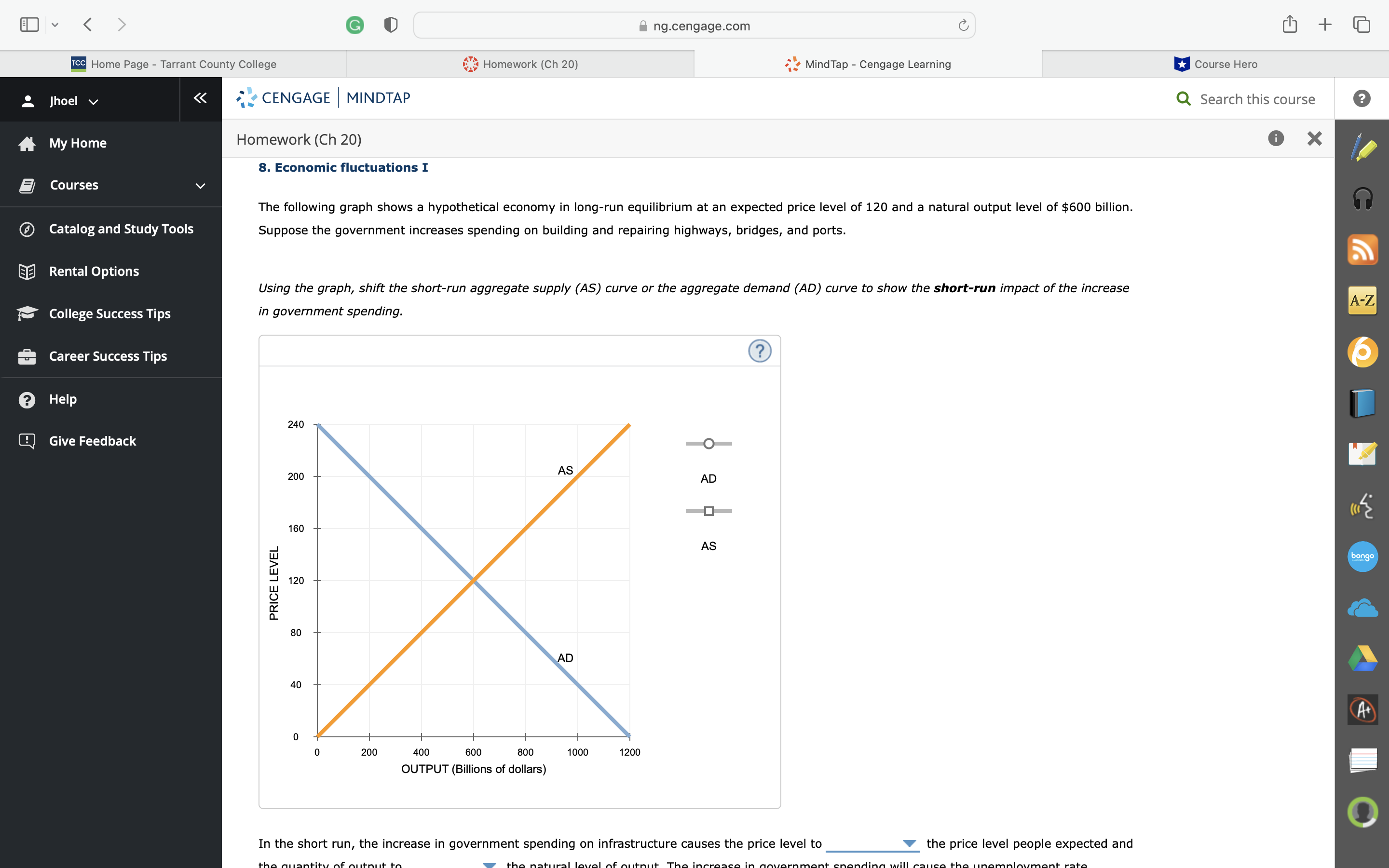 College Homework (Ch 20) MindTap - Cengage Learning Course Hero Jhoel v