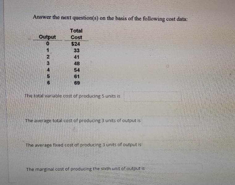 solve this plz quick Answer the next question(s) on the basis of
