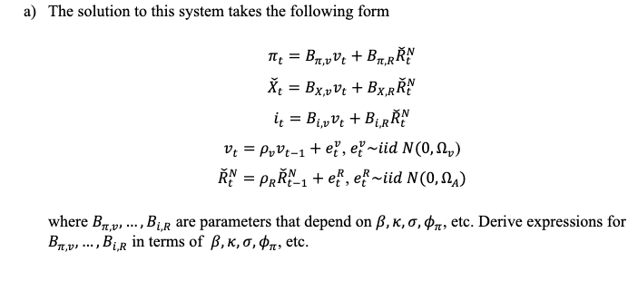 The Phillips curve: It = BE It+1 + KXt The dynamic IS