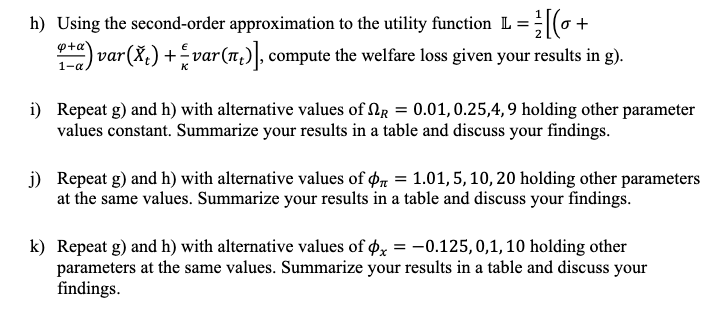 Taylor rule: it = Pull, + QxX, + v. where forcing (exogenous)