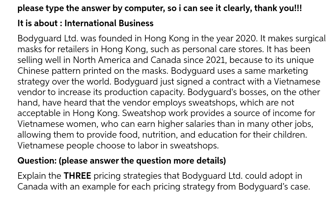  please type the answer by computer, so i can see it