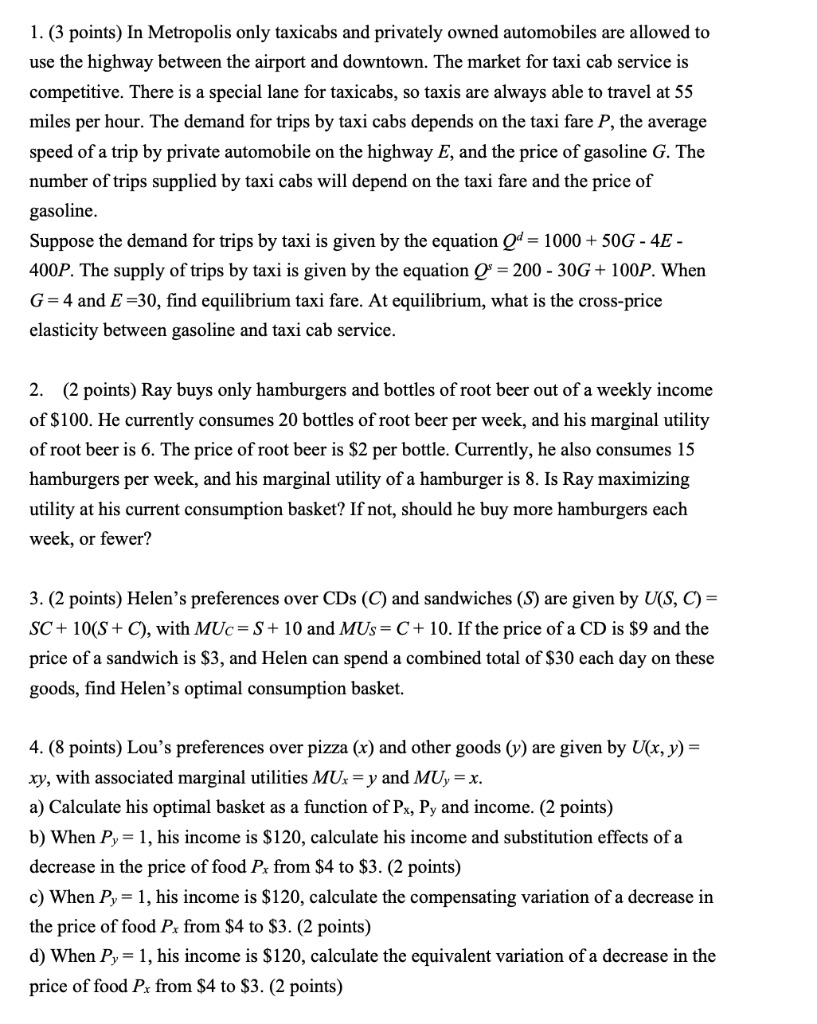 simple linear regression (SLR) model in Q1 which satises Gauss Markov assumptions: