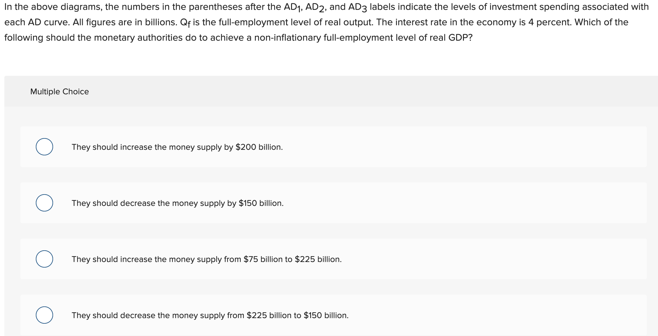 to the above information. If the desired reserve ratio falls from 25