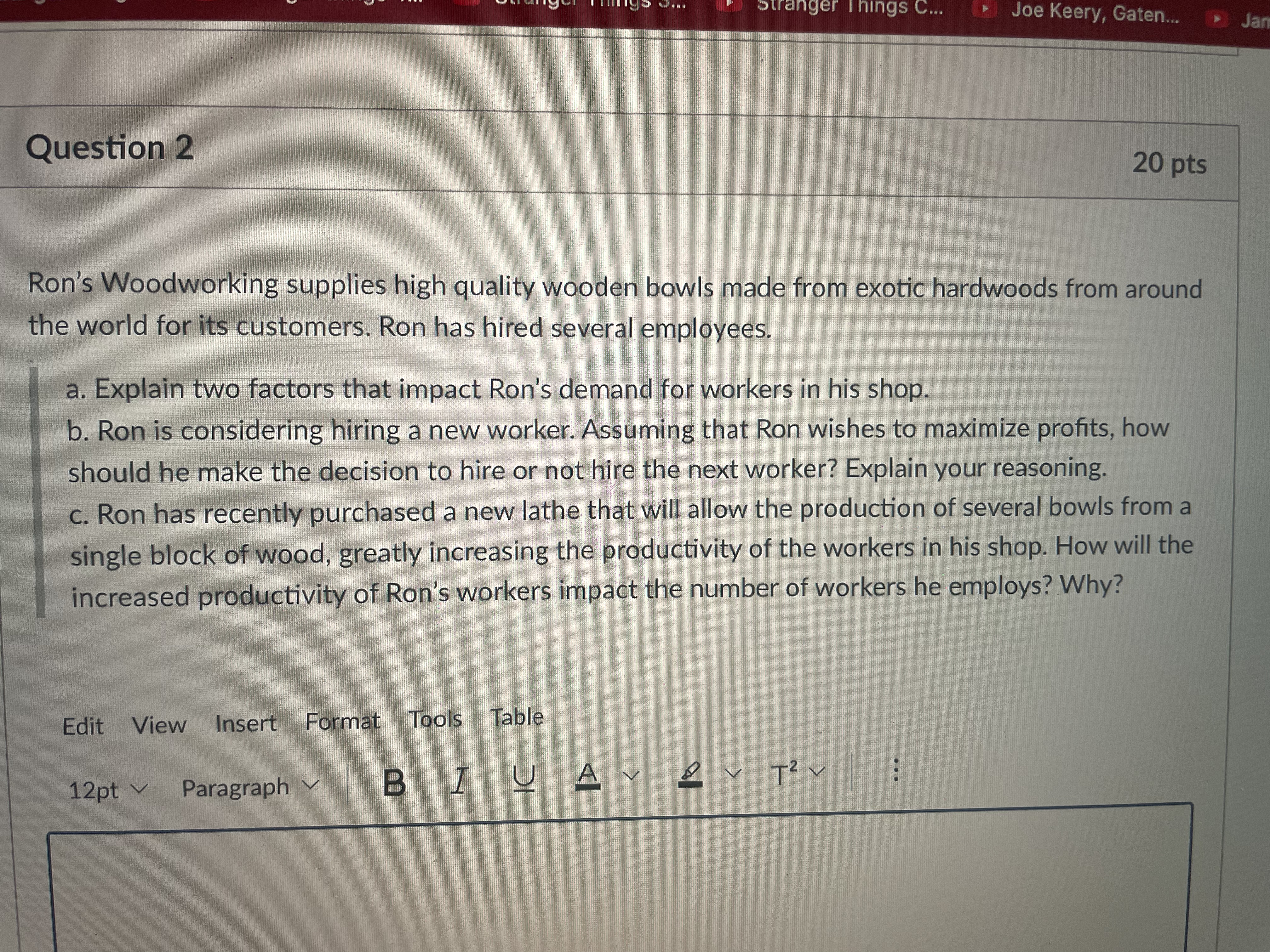 of Workers Supplied MRC MRP $10 0 $11 $11 $17 $12 2