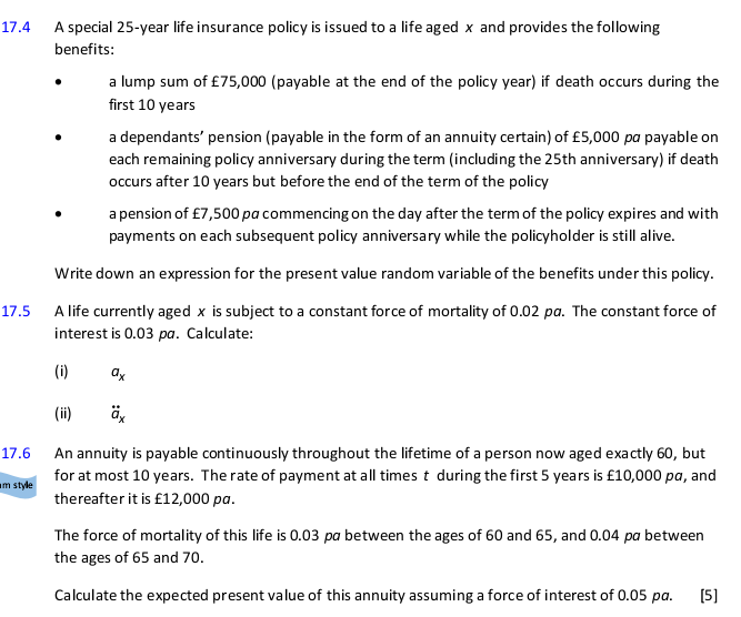 Ky are random variables measuring the complete and curtate future lifetimes, respectively,