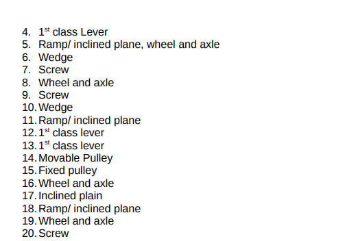 type of simple machine would you find a fulcrum? Explain what a