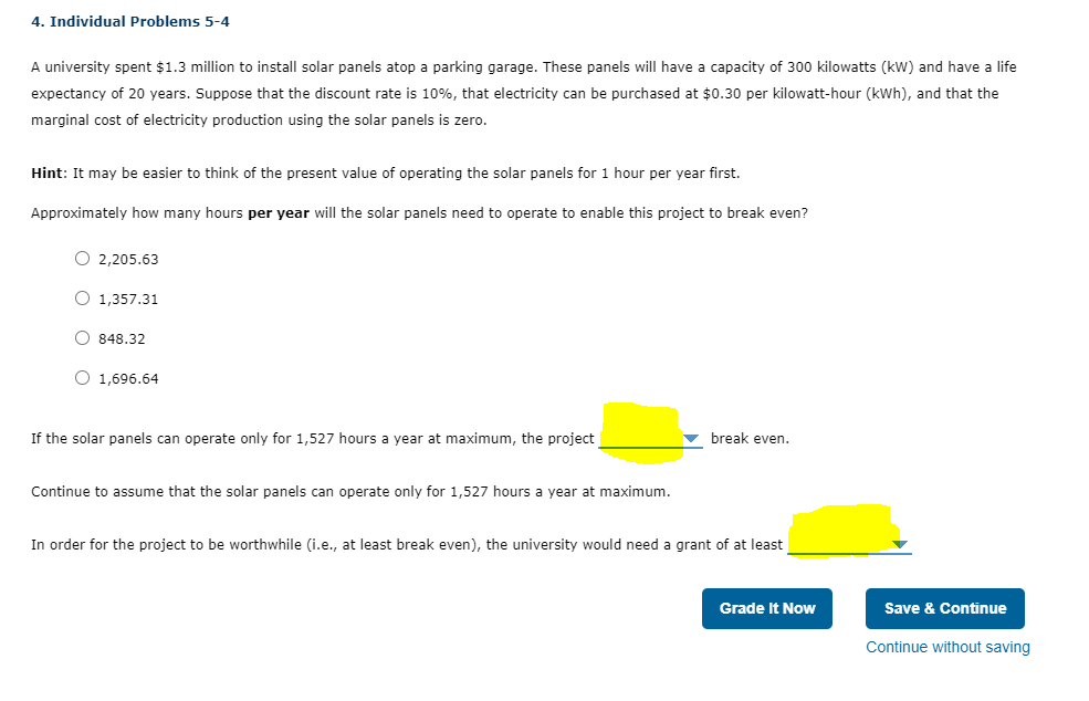 Looking to solve the problem below. 4. Individual Problems 54 A university
